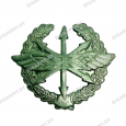 Эмблема войска Связи защитная металлическая с венком