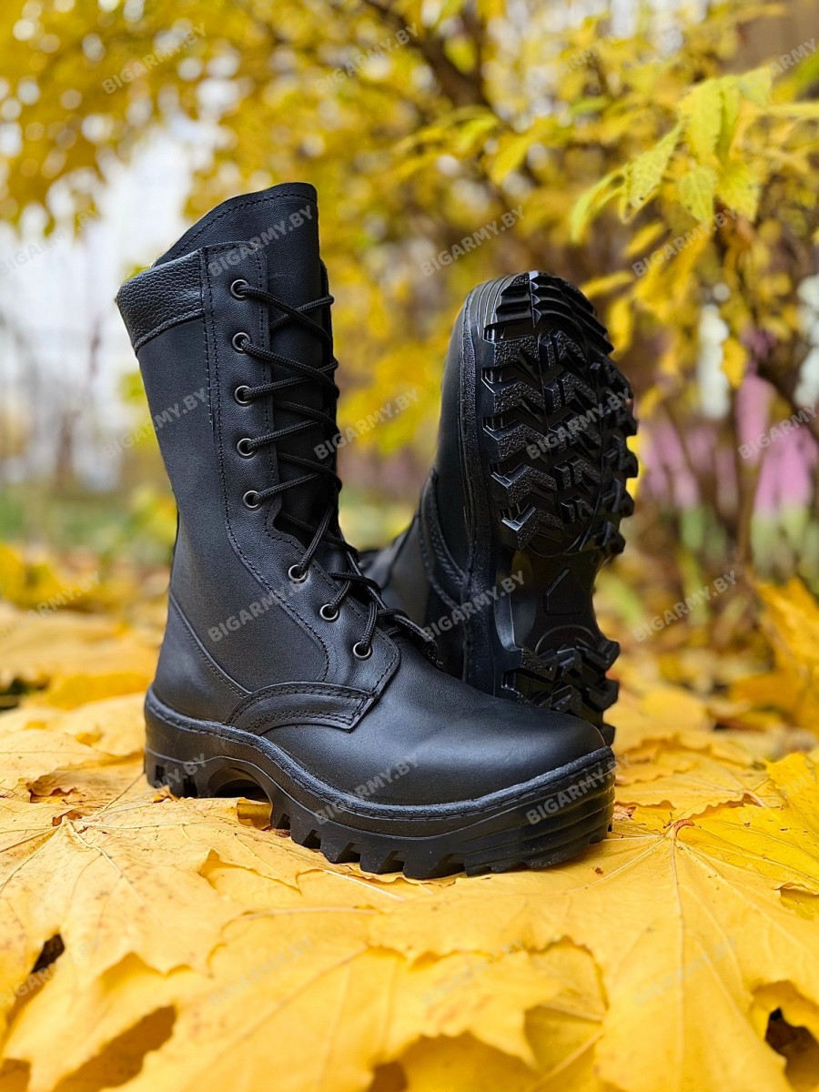 2050 Берцы демисезонные подкладка кожа черные 2050 Берцы демисезонные подкладка кожа черные