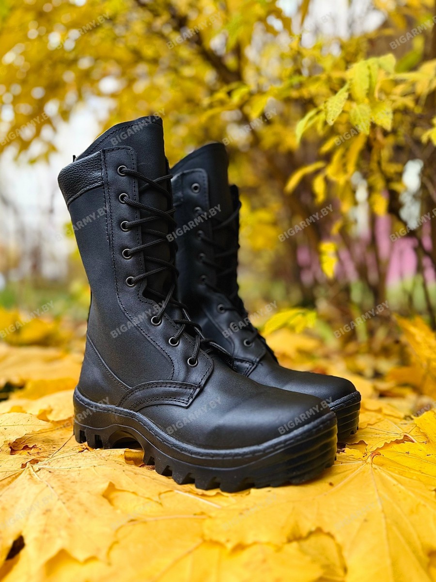 2050 Берцы демисезонные подкладка кожа черные 2050 Берцы демисезонные подкладка кожа черные