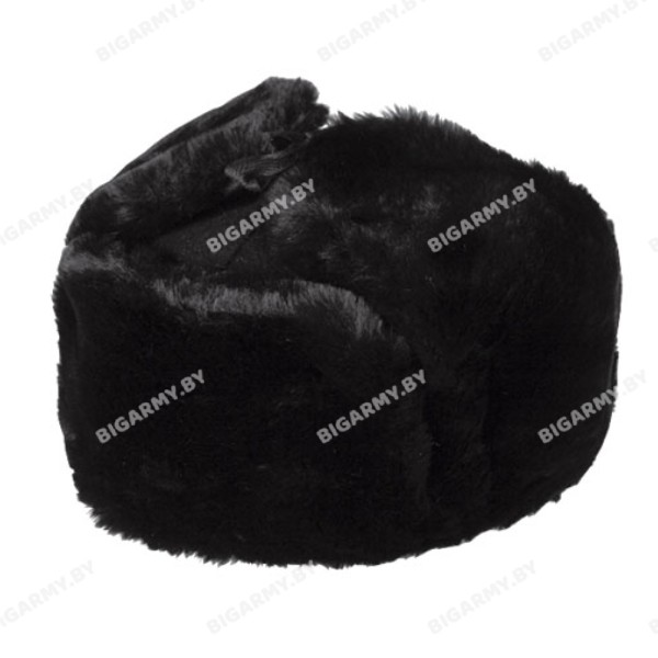 Шапка иск. мех черный, черное сукно Шапка иск. мех черный, черное сукно