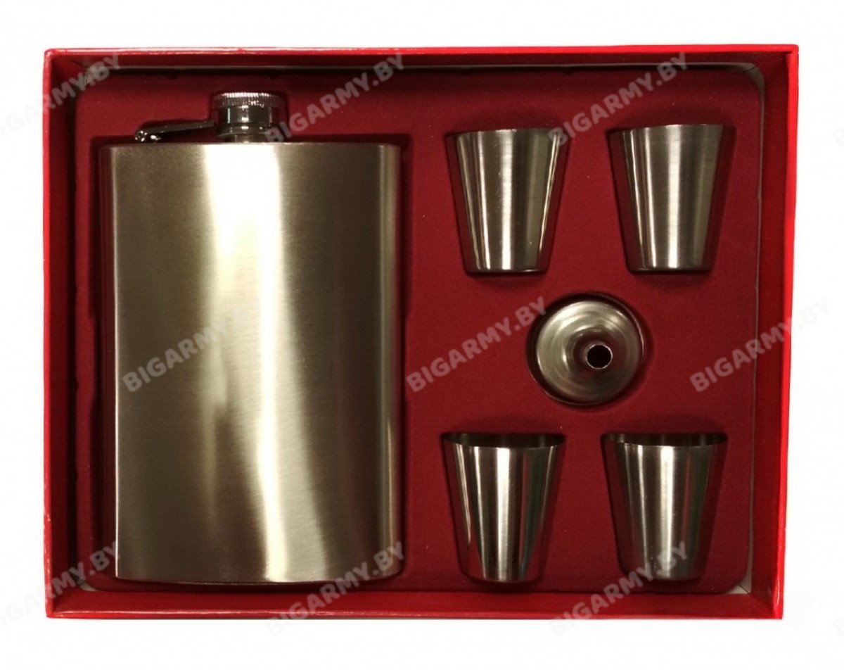 Подарочный набор фляга с рюмками Подарочный набор фляга с рюмками