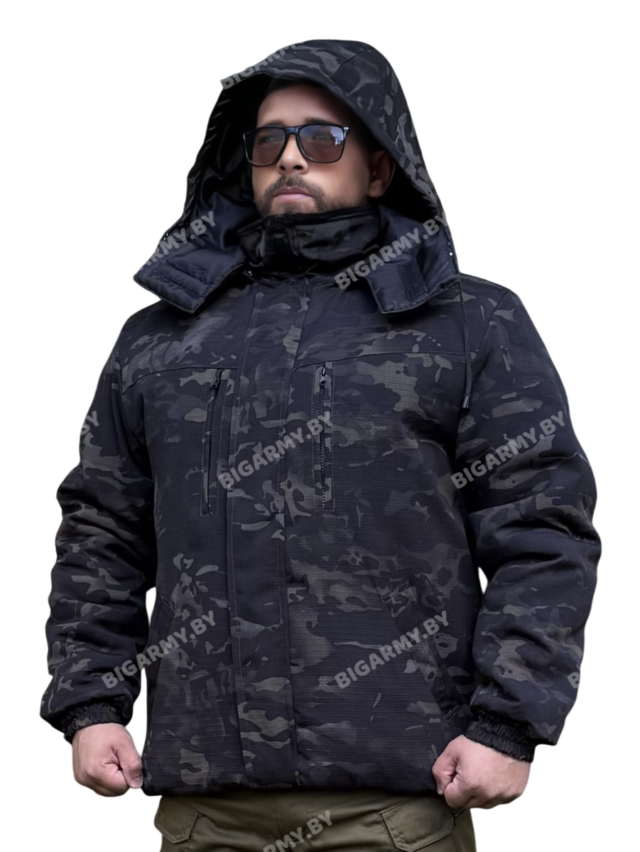 Куртка Winter (-30°С) зимняя Черный мультикам Куртка Winter (-30°С) зимняя Черный мультикам