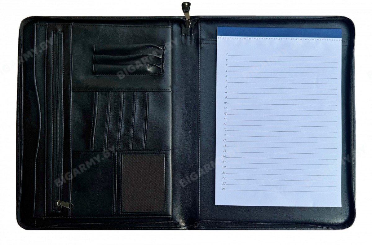 Папка на молнии для документов МВД РБ с карманом и блокнотом Папка на молнии для документов МВД РБ с карманом и блокнотом