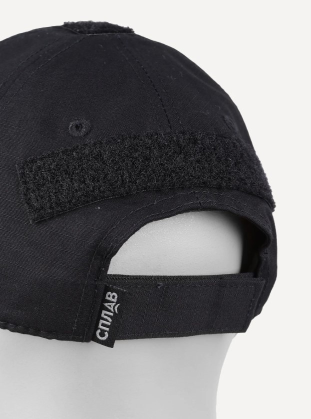 Бейсболка тактическая Сплав черная Бейсболка тактическая Сплав черная