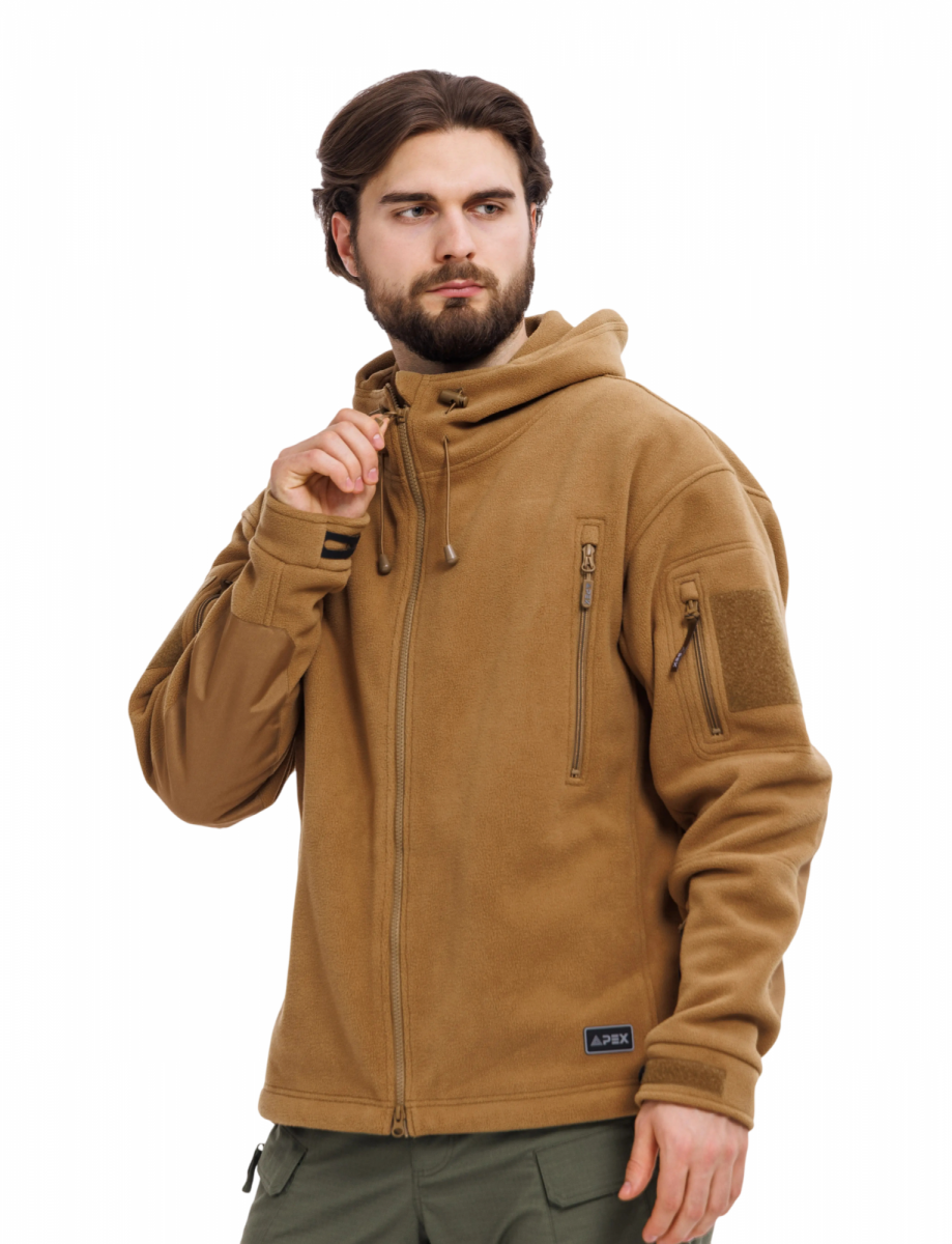 Кофта флисовая HUBBARD APEX Coyote - BigArmy Кофта флисовая HUBBARD APEX Coyote