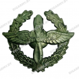 Эмблема петлица ВВС защитная металлическая с венком