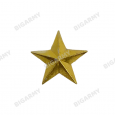 Звезда 13мм метал. золотая гладкая