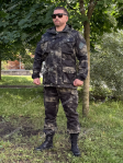 Костюм горка 8 Черный мох утепленная   
