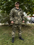 Тактический костюм горка утепленный Мох