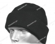 Шапка вязаная черная п/ш с флисом Шапка вязаная черная п/ш с флисом
