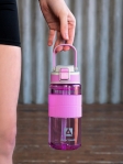 Питьевая бутылка Арктика 0,55 л лавандовая с трубочкой