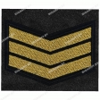 Шеврон 3 период на черном сукне вышитый золотом на липучке