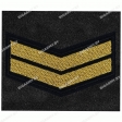 Шеврон 2 период на черном сукне вышитый золотом на липучке