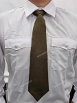 Галстук-регат оливковый простой РБ