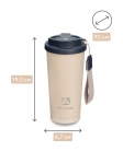 Термокружка Арктика 714-500 мл песок
